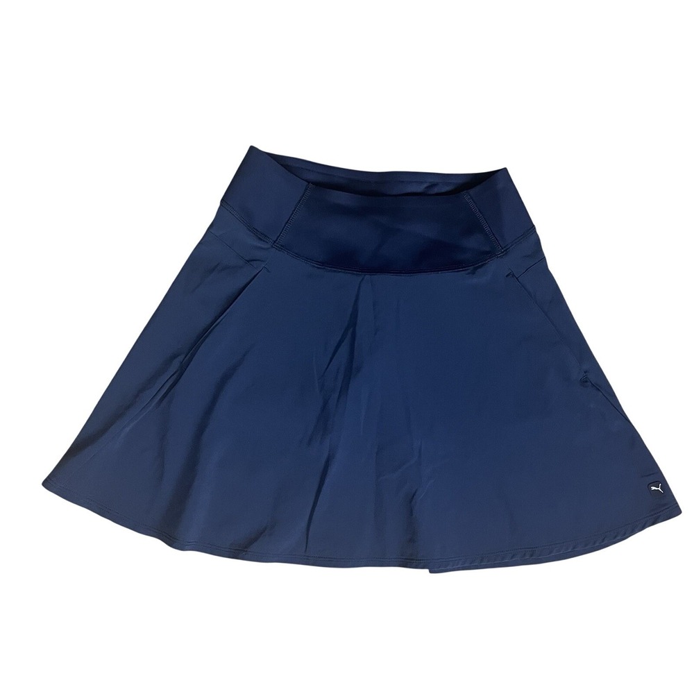 PUMA GOLF‎ Women's Pwrshape Solid Woven Skirt Skort  Blue Navy Size XS